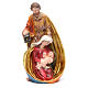 Holy Family set with 3 characters in coloured resin measuring 33cm s1