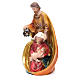 Holy Family set with 3 characters in coloured resin measuring 33cm s2