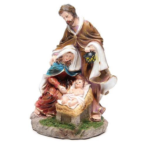 Holy Family set with 3 characters in resin measuring 45cm 2