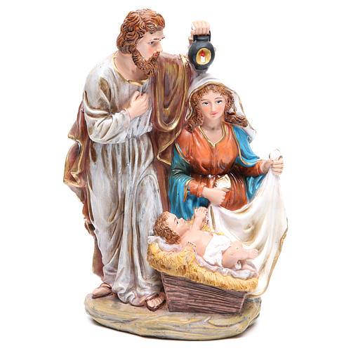 Holy Family set with 3 characters in resin measuring 30cm 1