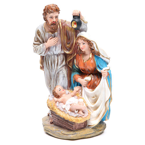 Holy Family set with 3 characters in resin measuring 30cm 2