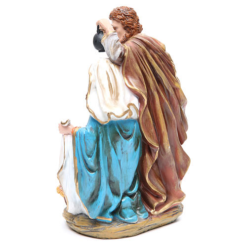 Holy Family set with 3 characters in resin measuring 30cm 3