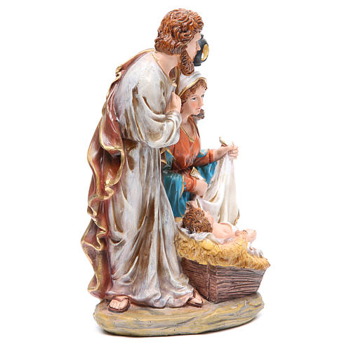 Holy Family set with 3 characters in resin measuring 30cm 4