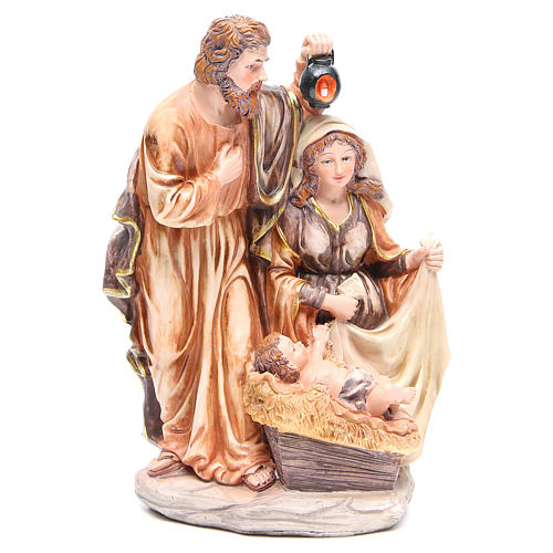 Nativity set with 3 characters in resin measuring 30cm 1