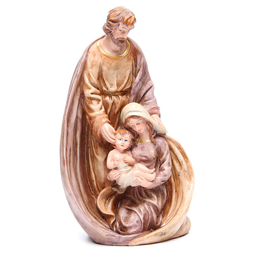 Nativity with base in coloured resin measuring 39cm 1