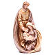 Nativity with base in coloured resin measuring 39cm s1
