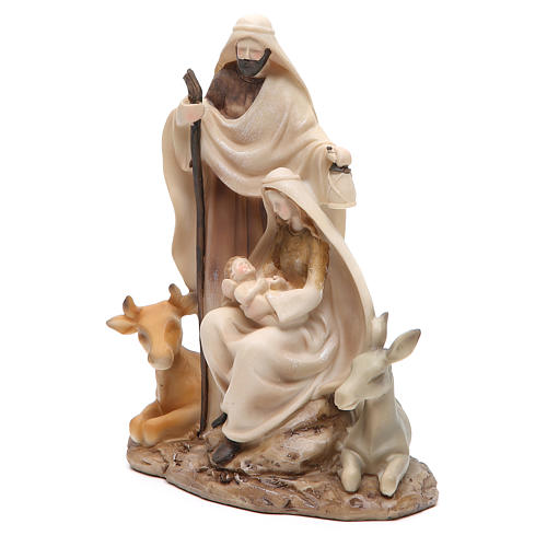 Natività stilizzata unico pezzo h. 22,5 cm resina 2