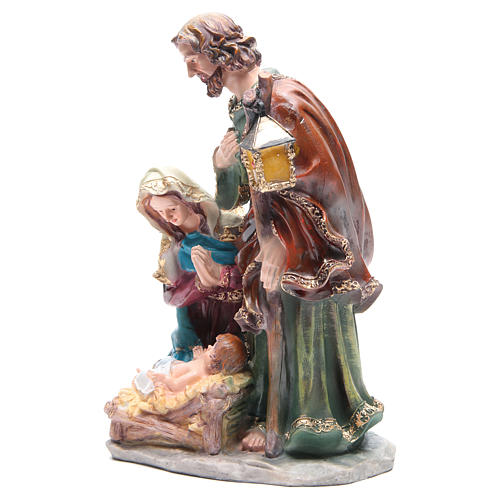 Nativity set with 3 characters in resin measuring 37cm 2