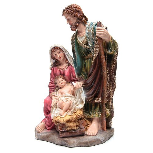 Nativity set with 3 figurines in resin measuring 70cm 2