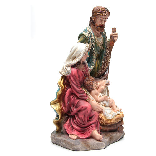 Nativity set with 3 figurines in resin measuring 70cm 4
