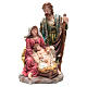 Nativity set with 3 figurines in resin measuring 70cm s1