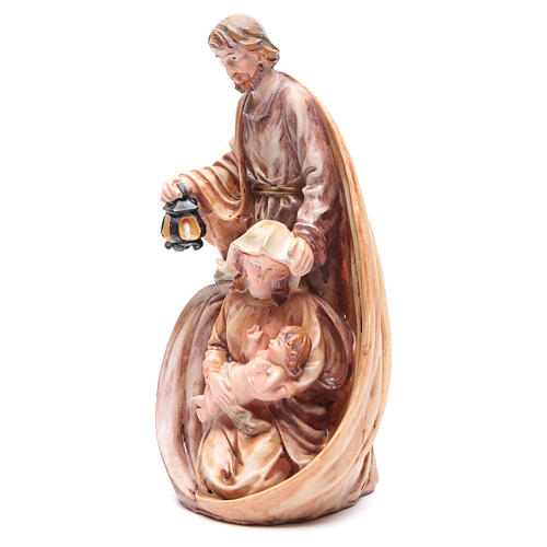 Nativity set with 3 figurines in resin measuring 33cm 2