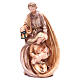 Nativity set with 3 figurines in resin measuring 33cm s1