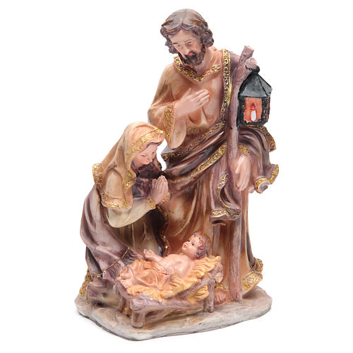 Nativity set with 3 figurines in resin measuring 37cm 1