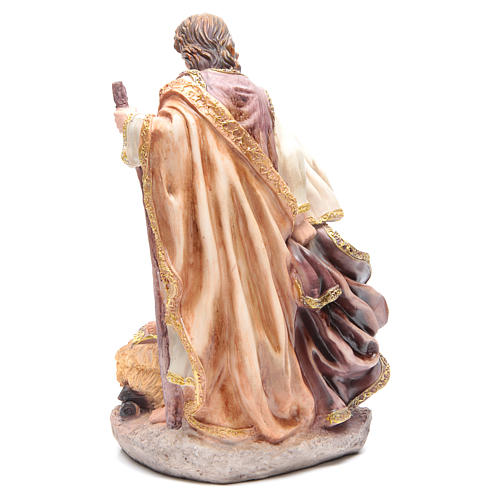 Nativity set with 3 figurines in resin measuring 40cm 3