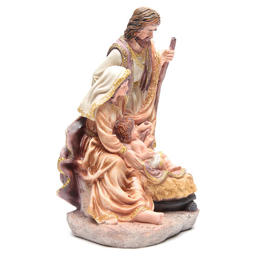 Nativity set with 3 figurines in resin measuring 40cm 4