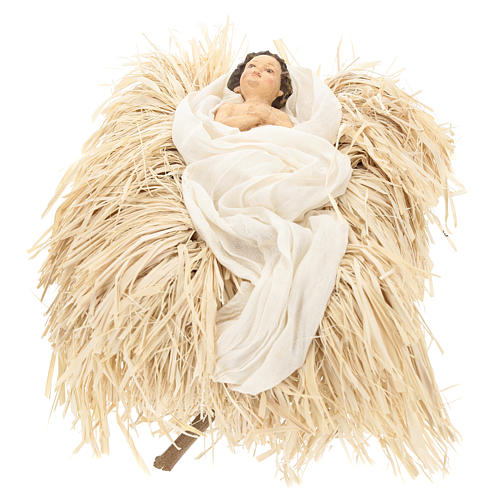 Natividad representada María arrodillada 55 cm estilo provenzal 3