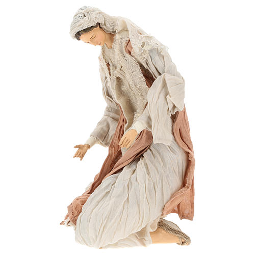Natividad representada María arrodillada 55 cm estilo provenzal 4