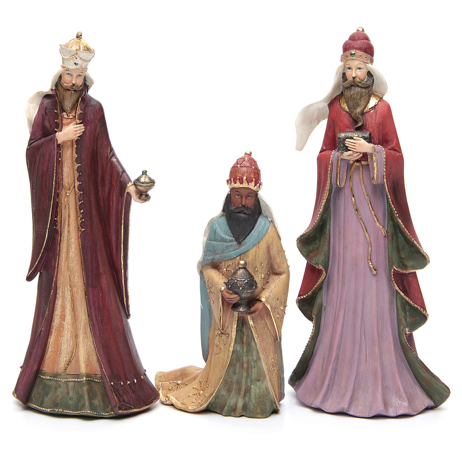 Nativity in fabric and resin, 30cm | online sales on HOLYART.co.uk