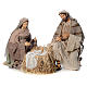 Kneeling nativity in fabric and resin, 120cm s1