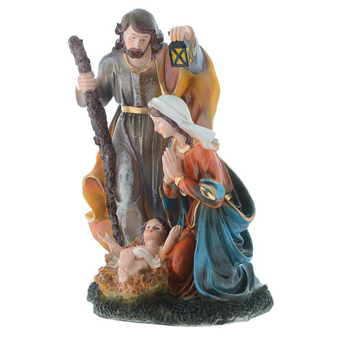 Nativity set with 3 figurines in resin measuring 35cm 2