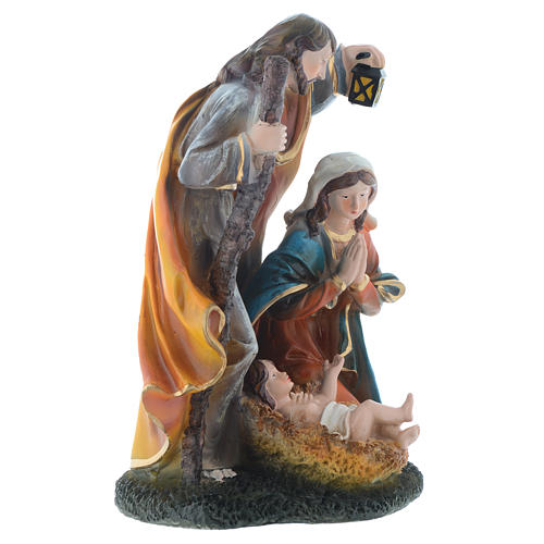 Nativity set with 3 figurines in resin measuring 35cm 3