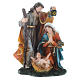 Nativity set with 3 figurines in resin measuring 35cm s1