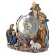 Resin nativity with globe, 22cm s2