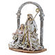 Nativity scene with arch in Green Beige resin measuring 40cm s2