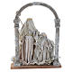 Nativity scene with arch in Green Beige resin measuring 40cm s4