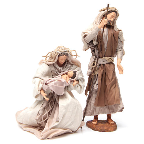 Pearl Nativity, 30cm figurines sitting 2