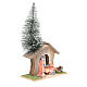 Stable with fir tree and Holy Family 22x13x7cm s2