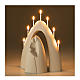 Nativité grès porcelainé couleur ivoire 38 cm s3