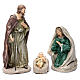 Holy family in resin 30 cm set of 3 pieces s1