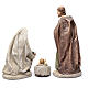 Holy family in resin 30 cm set of 3 pieces s4