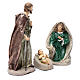 Holy family in resin 30 cm set of 3 pieces s3