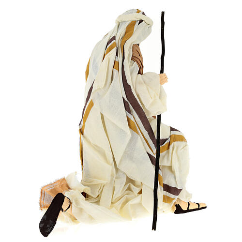 Sagrada Familia arrodillada 60 cm resina estilo rústico 10