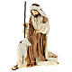 Holy family kneeling in resin 60 cm country style s7