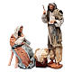 Holy family in resin with stool country style 45 cm s1