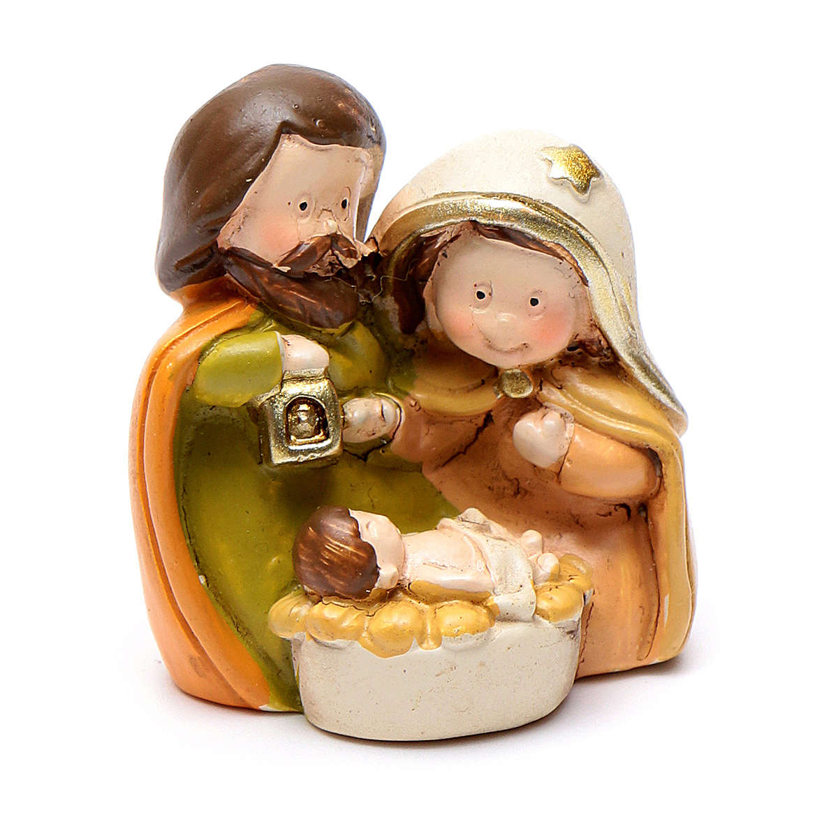 Resin Holy family 4 cm children collection | online sales on HOLYART.com