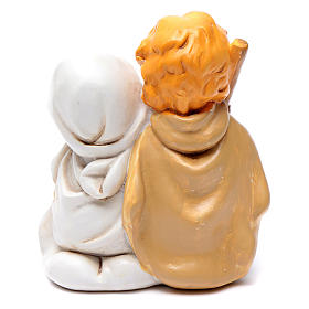 Resin Holy family 10 cm with light children collection