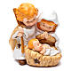 Resin Holy family 10 cm with light children collection s1