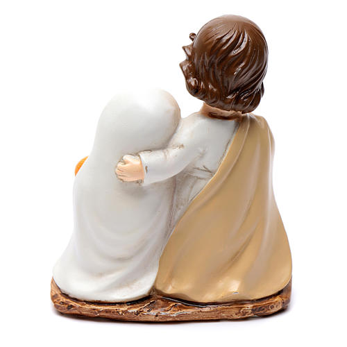 Resin Holy family 10 cm with light children collection 2