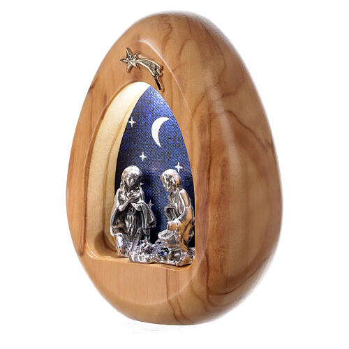 Nativity scene candle with leds and BATTERIES 11X7 cm 2