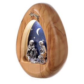 Nativity scene candle with leds and BATTERIES 11X7 cm
