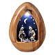 Nativity scene candle with leds and BATTERIES 11X7 cm s1
