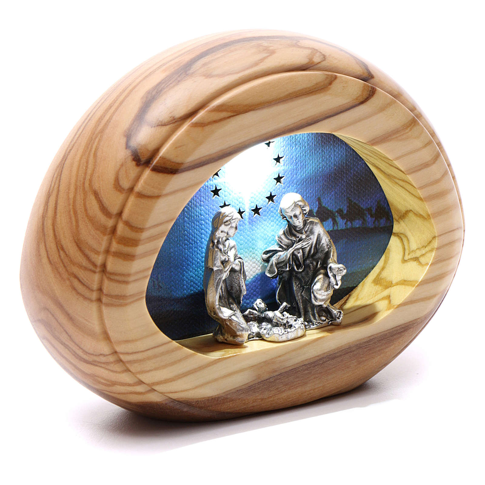 Nativity scene candle with leds and music working with | online sales ...