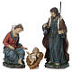 Holy Family with Mary sitting in resin for 60 cm nativity scene s1