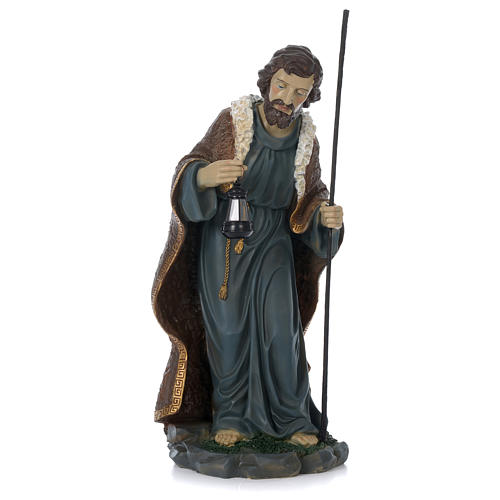Resin Holy Family with sitting Mary for 60 cm nativity scene 5