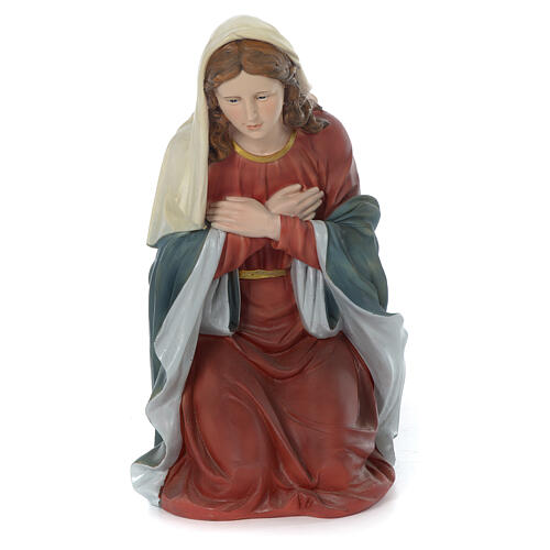 Holy Family for 80 cm nativity scene in painted resin 7